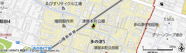 津屋本町公園周辺の地図