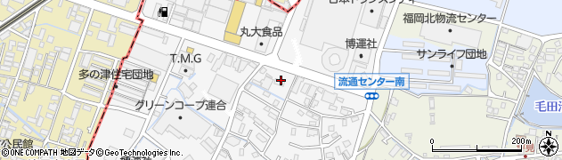セブンイレブン粕屋内橋北店周辺の地図