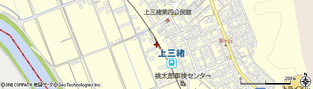 上三緒駅周辺の地図