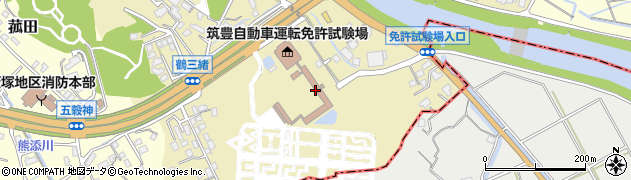 福岡県警察　筑豊自動車運転免許試験場・テレホンサービス周辺の地図