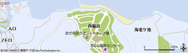 徳島県海陽町（海部郡）浅川（西福良）周辺の地図