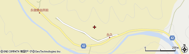 愛媛県上浮穴郡久万高原町二名134周辺の地図