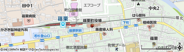 篠栗町役場周辺の地図