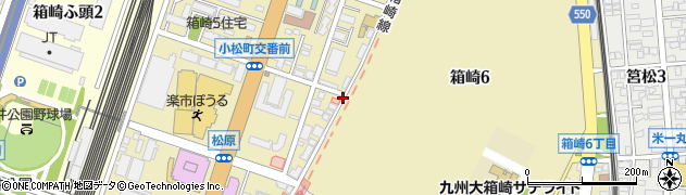 福岡県福岡市東区箱崎周辺の地図