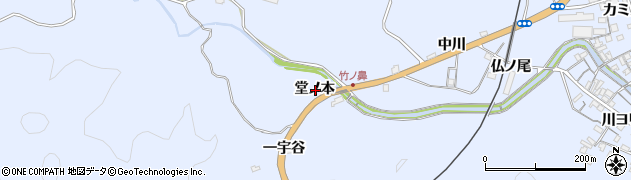 徳島県海部郡海陽町浅川堂ノ本周辺の地図