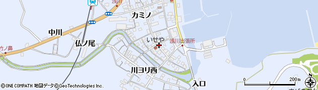 徳島県海陽町（海部郡）浅川（川ヨリ東）周辺の地図