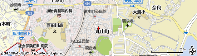 福岡県田川市丸山町周辺の地図