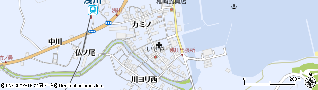 徳島県海部郡海陽町浅川川ヨリ東23周辺の地図