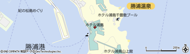 ホテル浦島予約センター周辺の地図