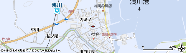 徳島県海部郡海陽町浅川川ヨリ東12周辺の地図