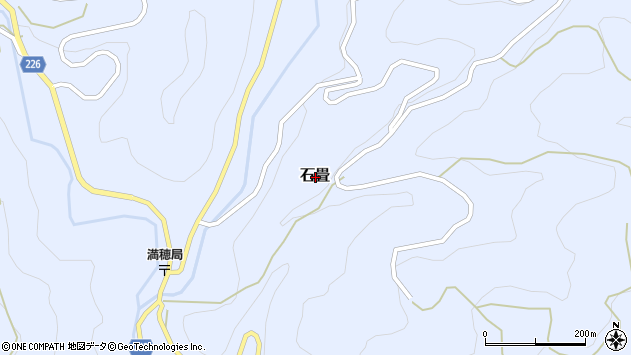〒791-3343 愛媛県喜多郡内子町石畳の地図