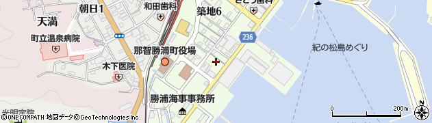 ローソン那智勝浦築地店周辺の地図