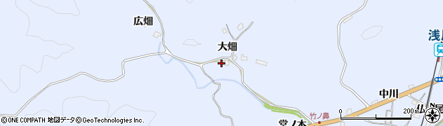 徳島県海部郡海陽町浅川大畑60周辺の地図