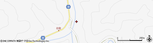 高知県香美市香北町西川乙2344周辺の地図