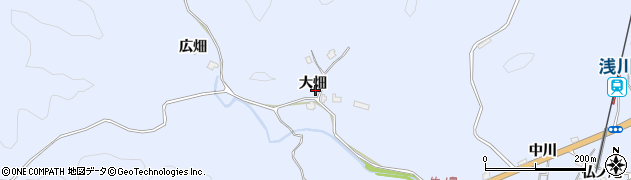 徳島県海部郡海陽町浅川大畑55周辺の地図