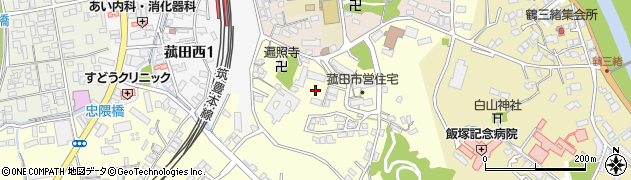 福岡県飯塚市菰田周辺の地図