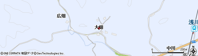 徳島県海部郡海陽町浅川大畑周辺の地図
