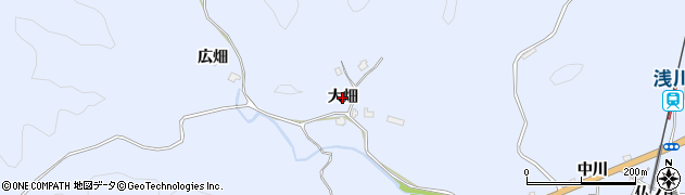 徳島県海陽町（海部郡）浅川（大畑）周辺の地図