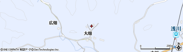 徳島県海部郡海陽町浅川大畑42周辺の地図