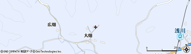 徳島県海部郡海陽町浅川大畑37周辺の地図