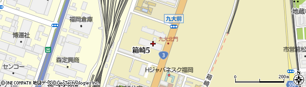 福岡県福岡市東区箱崎5丁目周辺の地図