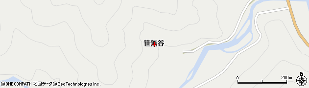 徳島県海部郡海陽町相川笹無谷周辺の地図