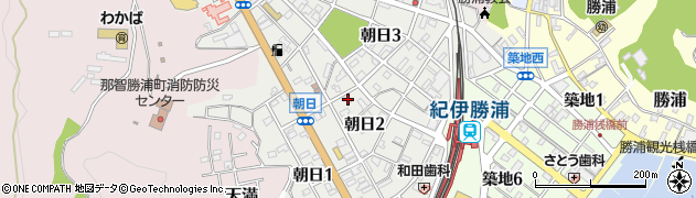 正観寺勝浦教会周辺の地図