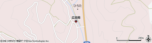 広田郵便局周辺の地図
