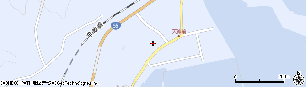 浅川港線周辺の地図