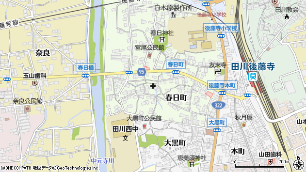 〒826-0026 福岡県田川市春日町の地図