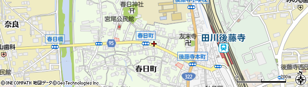 添田赤池線周辺の地図