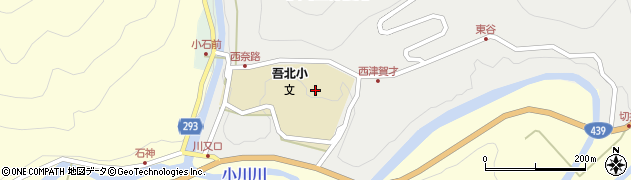 いの町立　小川体育館周辺の地図