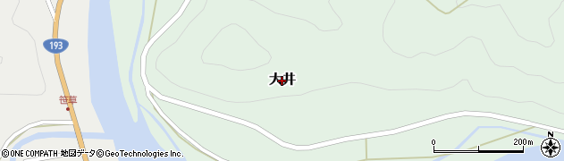 徳島県海陽町（海部郡）大井周辺の地図