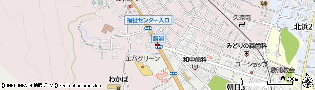 勝浦周辺の地図