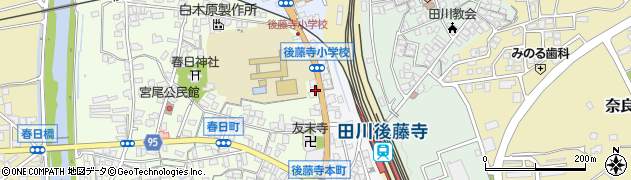 後藤寺周辺の地図