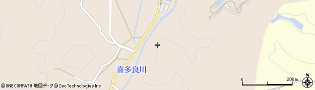 喜多良川周辺の地図