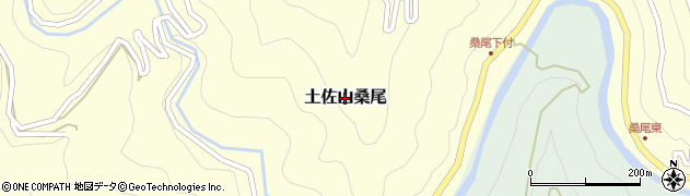 高知県高知市土佐山桑尾周辺の地図