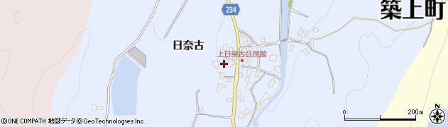 福岡県築上町（築上郡）日奈古周辺の地図