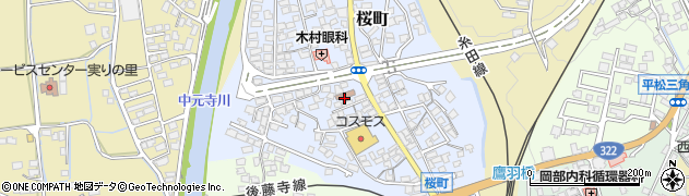 桜町区公民館周辺の地図