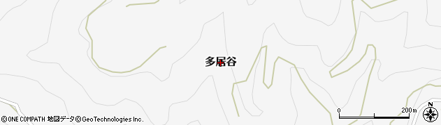 愛媛県砥部町（伊予郡）多居谷周辺の地図
