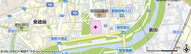 飯塚市役所　イイヅカコスモスコモン周辺の地図