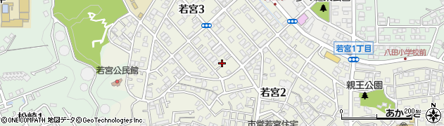 福岡県福岡市東区若宮周辺の地図