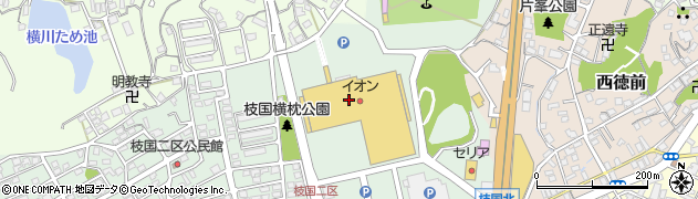 イオン穂波店１Ｆ与秀庵周辺の地図