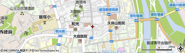 福岡県飯塚市本町周辺の地図