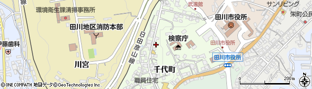 福岡県田川市千代町周辺の地図