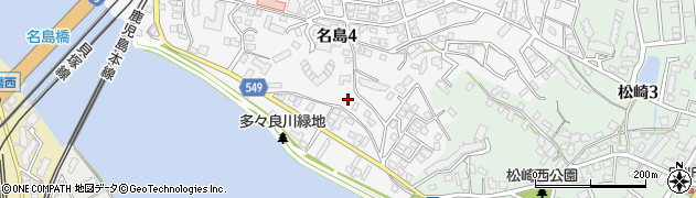 名島1号公園周辺の地図