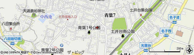 土井台2号公園周辺の地図