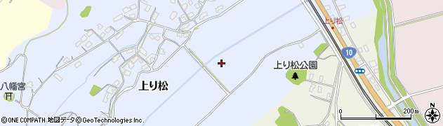 福岡県築上町（築上郡）上り松周辺の地図