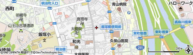 福岡銀行飯塚本町支店周辺の地図