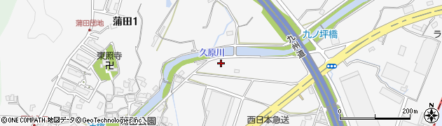 福岡県福岡市東区蒲田周辺の地図